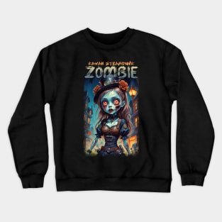 Kawaii Steampunk Zombie 05 Crewneck Sweatshirt